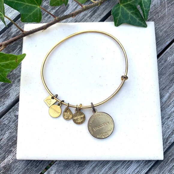 Alex and Ani – Unicorn Charm Bangle Charity by Design – Russian Gold Finish - Picture 2 of 2